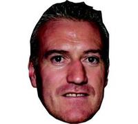 IMPRESSION DIRECT Masque en carton 2D Didier DESCHAMPS - Footballeur - Taille A4 Multicolors G