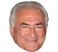 IMPRESSION DIRECT Masque en carton 2D Dominique STRAUSS-KAHN - Politique - Taille A4 Multicolors G