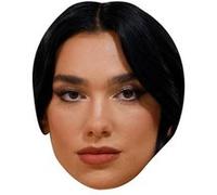 IMPRESSION DIRECT Masque en carton 2D Dua Lipa - Chanteuse - Taille A4 Multicolors G
