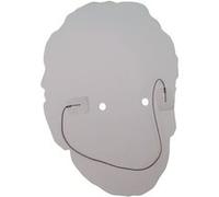 IMPRESSION DIRECT Masque en carton 2D Elisabeth 2 d'Angleterre - Famille Royale - Taille A4 Multicolors G