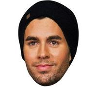 IMPRESSION DIRECT Masque en carton 2D Enrique Iglesias - Chanteur - Taille A4 Multicolors G