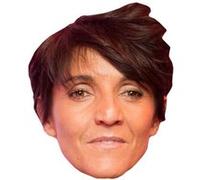 IMPRESSION DIRECT Masque en carton 2D Florence FORESTI - Humoriste- Taille A4 Multicolors G