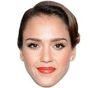 IMPRESSION DIRECT Masque en carton 2D Jessica Alba - Actrice - Taille A4 Multicolors G