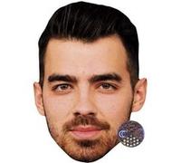 IMPRESSION DIRECT Masque en carton 2D Joe Jonas - Chanteur - Taille A4 Multicolors G