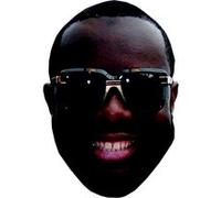 IMPRESSION DIRECT Masque en carton 2D Maître GIMS - Chanteur - Taille A4 Multicolors G
