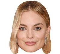IMPRESSION DIRECT Masque en carton 2D Margot Robbie - Actrice - Taille A4 Multicolors G
