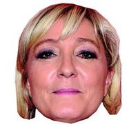 IMPRESSION DIRECT Masque en carton 2D Marine LE PEN - Politique - Taille A4 Multicolors G