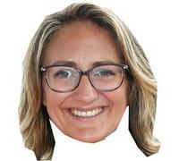 IMPRESSION DIRECT Masque en carton 2D Mary PIERCE - Tennis - Taille A4 Multicolors