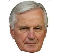 IMPRESSION DIRECT Masque en carton 2D- Michel BARNIER - Politique - Taille A4 Multicolors