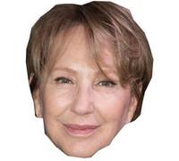 IMPRESSION DIRECT Masque en carton 2D Nathalie BAYE - Actrice - Taille A4 Multicolors G