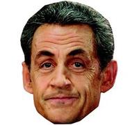IMPRESSION DIRECT Masque en carton 2D Nicolas SARKOZY - Politique - Taille A4 Multicolors