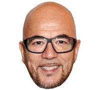 IMPRESSION DIRECT Masque en carton 2D Pascal OBISPO - Chanteur - Taille A4 Multicolors G