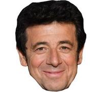 Masque en carton 2D Patrick BRUEL - Chanteur - Taille A4