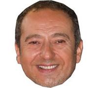 IMPRESSION DIRECT Masque en carton 2D Patrick TIMSIT - Humoriste - Taille A4 Multicolors G