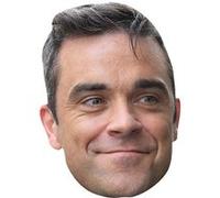 IMPRESSION DIRECT Masque en carton 2D Robbie Williams - Chanteur - Taille A4 Multicolors G