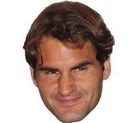IMPRESSION DIRECT Masque en carton 2D Roger Federer - Tennis - Taille A4 Multicolors G