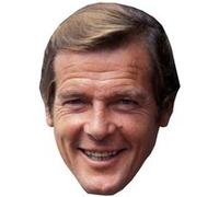 IMPRESSION DIRECT Masque en carton 2D Roger MOORE - Acteur - Taille A4 Multicolors