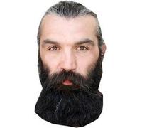 IMPRESSION DIRECT Masque en carton 2D Sébastien CHABAL - Rugby - Taille A4 Multicolors G