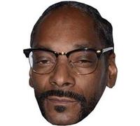 Masque en carton 2D Snoop Dogg - Chanteur, Rap - Taille A4