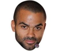 IMPRESSION DIRECT Masque en carton 2D Tony PARKER - Basket - Taille A4 Multicolors G