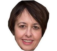 IMPRESSION DIRECT Masque en carton 2D Valérie BONNETON - Actrice - Taille A4 Multicolors G