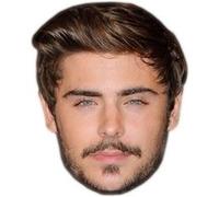 IMPRESSION DIRECT Masque en carton 2D Zac Efron - Acteur - Taille A4 Multicolors G