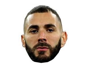 IMPRESSION DIRECT Masque en carton Karim Benzema - Marron - Taille Unique