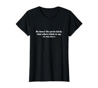 Impression « Do Not Be LED by What Others Think St. John Bosco » T-Shirt Graphique avec Valeur, Femme, Noir, XS
