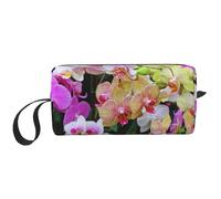 Impression d'orchidées, Trousse de Maquillage Trousse à cosmétiques Trousse de Toilette de Voyage Portable Pochette de Maquillage