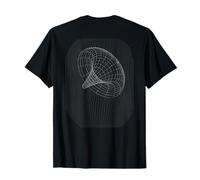 Impression Dos: Lignes abstraites Hypnotic Techno Music Dub T-Shirt