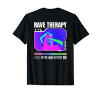Impression Dos: Rave Therapy Techno House Trance Festival T-Shirt