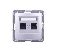 Prise double ordinateur RJ45 cat.5e IMPRESSION GPK-2Y/K/m/18