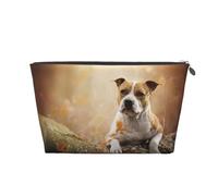 Impression du American Staffordshire Terrier, Trousse de Toilette Trousse de Maquillage Sac à cosmétiques Trousse de Toilette de Voyage Portable