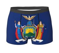Impression du Drapeau De L'État De New York Calecon Homme Extensible Caleçon La Peau Grâce Caleçons pour Hommes Sports Quotidien L