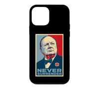 Impression emblématique de Winston Churchill Never Surrender Coque pour iPhone 12 Mini