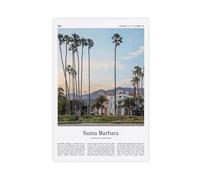 Impression en couleur de Santa Barbara - Impression sur toile - Sans cadre - 12