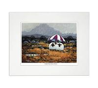 Impression encadrée « Wish Ewe were here » par Thomas Joseph - Sheep Art