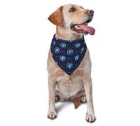 Impression Evil Eye 2 Foulard Triangulaire Chiens Lavable Écharpe pour Chien Mode Écharpe Triangulaire pour Quotidien Fournitures De Fête Chat