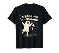 Impression fantôme Gothique Punk « Happiness Lived in a Black Coffin » T-Shirt
