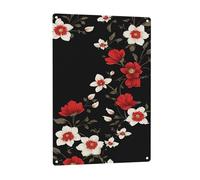 Impression florale en aluminium 20,3 x 30,5 cm, antirouille pour les hôtels et les bureaux, pour des panneaux de sécurité et d'information