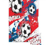 Impression Football Puzzle 1000 Pièces Carton Épais Décoration Sportive Passe-Temps Intellectuel Idée Cadeau Puzzle Design Pièces Solides Mémoire 70x50cm/1000pcs