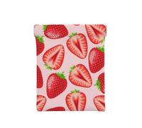 Impression Fraise Rose Kawaii, Sac de Rangement pour Femmes, Portefeuille supérieur à Presser, Petit Porte-Monnaie, Pochette de Changement