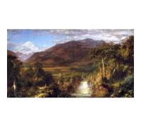 Impression giclée sur toile de qualité musée - Cœur des Andes par Frederick Edwin Church - 76,2 x 101,6 cm | Encres d'archives sur toile en polycoton | Parfaite pour le salon, la chambre à coucher ou