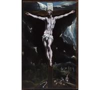 Impression giclée sur toile de qualité musée - El Greco - Christ sur la croix - 127 x 101,6 cm | Encres d'archives sur toile en polycoton | Parfaite pour salon, chambre à coucher ou galerie murale