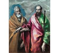 Impression giclée sur toile de qualité musée - El Greco - Saint Pierre et Saint Paul - 127 x 101,6 cm | Encres d'archives sur toile en polycoton | Parfaite pour salon, chambre à coucher ou galerie