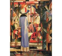 Impression giclée sur toile de qualité musée - Grande vitrine lumineuse par Macke - 76,2 x 101,6 cm | Encres d'archivage sur toile en polycoton | Parfait pour le salon, la chambre à coucher ou le mur
