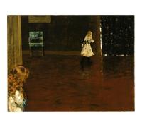 Impression giclée sur toile de qualité musée - William Merritt Chase - Cachette et recherche - 76,2 x 101,6 cm | Encres d'archives sur toile en polycoton | Parfaite pour le salon, la chambre à coucher