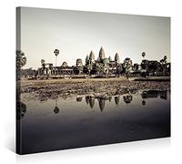 Impression Giclée sur Toile en Grand Format - ANGKOR WAT PANORAMA - 100x75cm - Photo sur Toile de Tendue sur Châssis en bois - Tableau Artistique Contemporain - Image Déco d'Art Murale Prêt à Accrocher