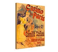 Impression Giclée sur Toile en Grand Format - CASINO DE PARIS, CAMILLE STEFANI - Vintage Poster - 75x100cm Photo sur Toile de Tendue sur Châssis en bois - Tableau Artistique Contemporain - Image Déco d'Art Murale Prêt à Accroche