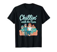 Impression Graphique Chillin' with The Fam Family Squad T-Shirt